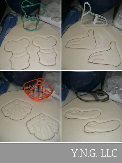 Goofy Outfit Costume Mickey Mouse Friend Set of 4 Cookie Cutters USA PR1482