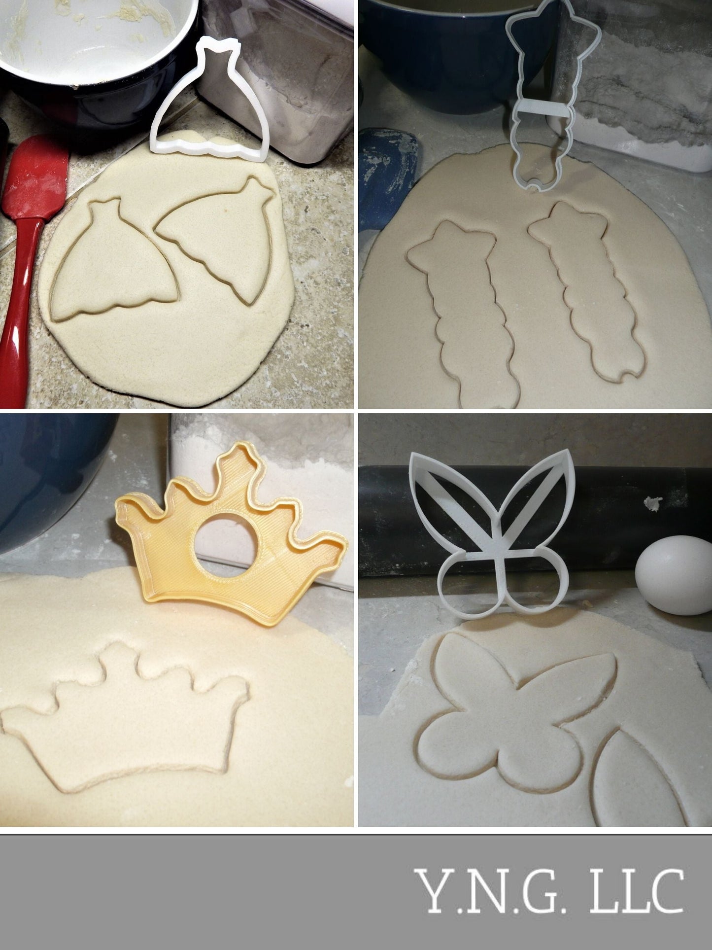 Fairy Tale Princess Make Believe Set of 4 Cookie Cutters USA PR1487
