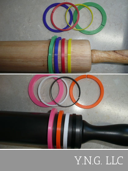 Rolling Pin Guides Set of 8 Pairs 2mm - 10mm for 69.65mm and 63.5mm Sizes PR1494