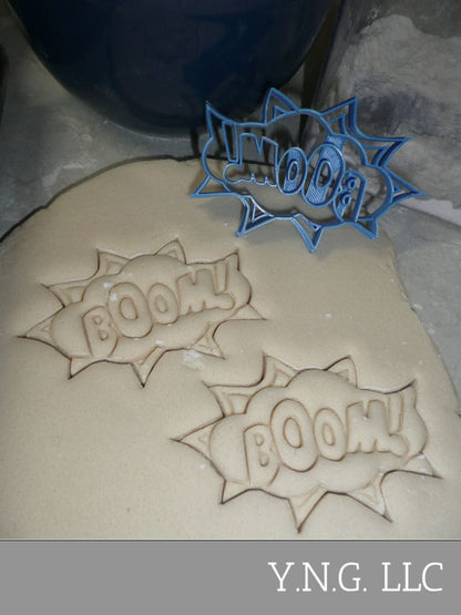 Boom Sign Quote Superhero Comic Book Movie Cookie Cutter Made in USA PR3197