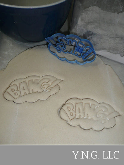 Bang Sign Quote Superhero Comic Book Movie Cookie Cutter Made in USA PR3198