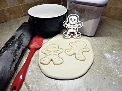 Gingerbread Skeleton Man Body Bone Bones Halloween Party Cookie Cutter USA PR113