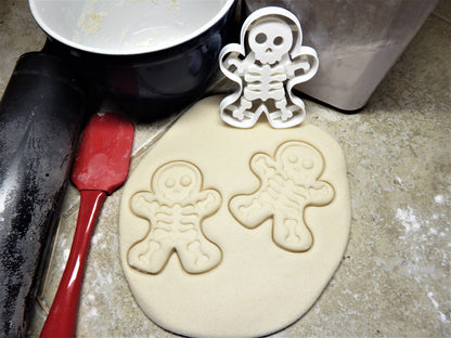 Gingerbread Skeleton Man Body Bone Bones Halloween Party Cookie Cutter USA PR113