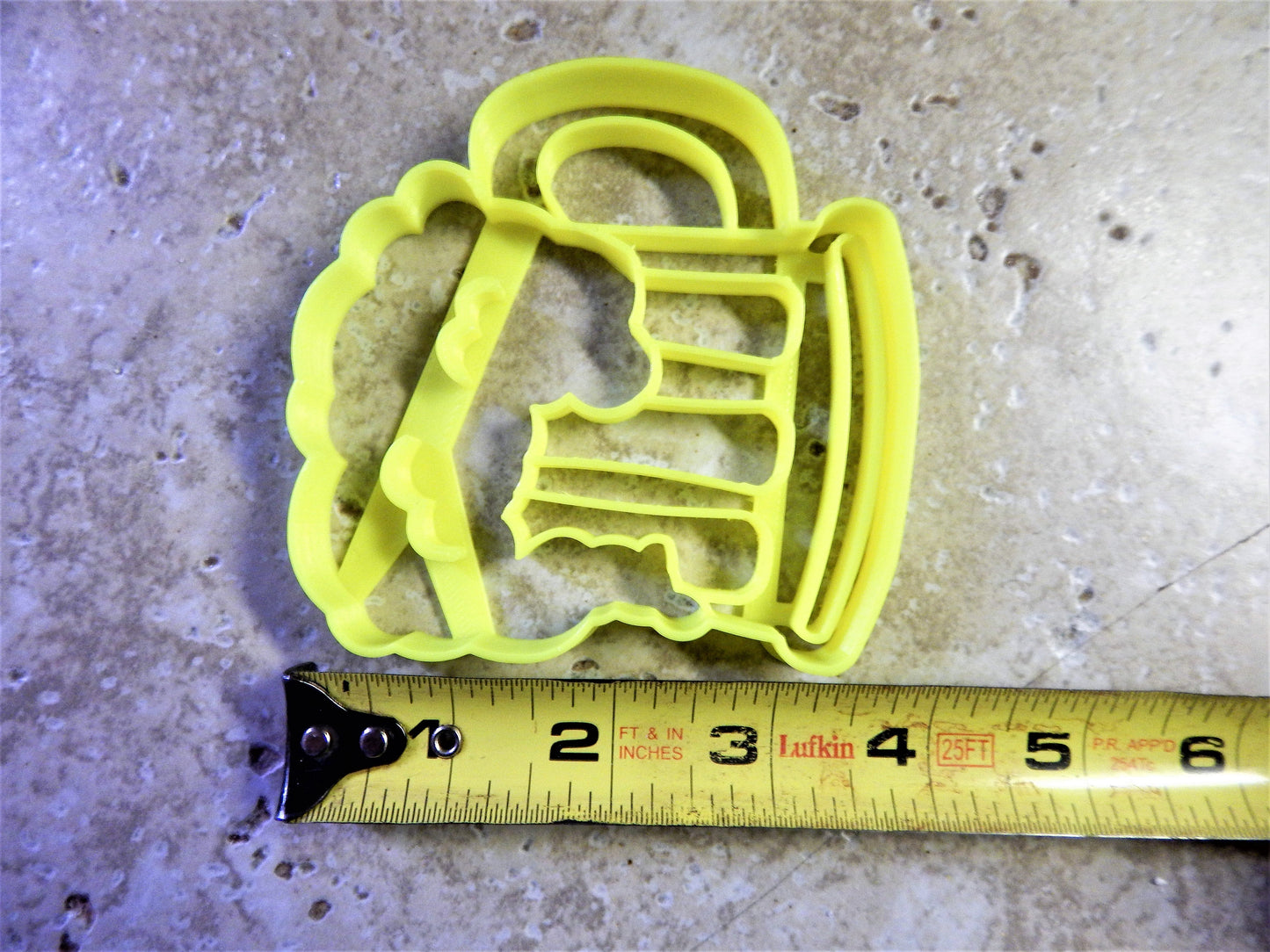 Beer Mug With Foam Alcoholic Beverage Cookie Cutter 3D Printed USA PR2318