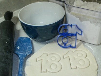 Number 18 Eighteen Birthday Anniversary Sports Cookie Cutter USA PR108-18