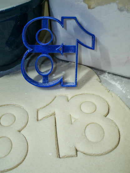 Number 18 Eighteen Birthday Anniversary Sports Cookie Cutter USA PR108-18