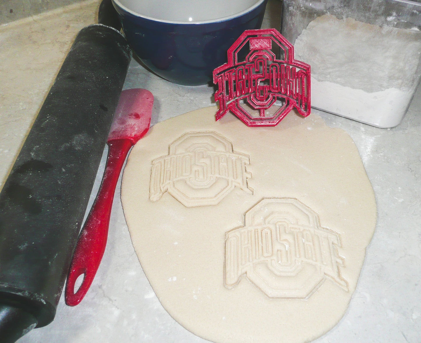 Ohio State Buckeyes Football Logo Cookie Cutter 3D Printed Made In USA PR925