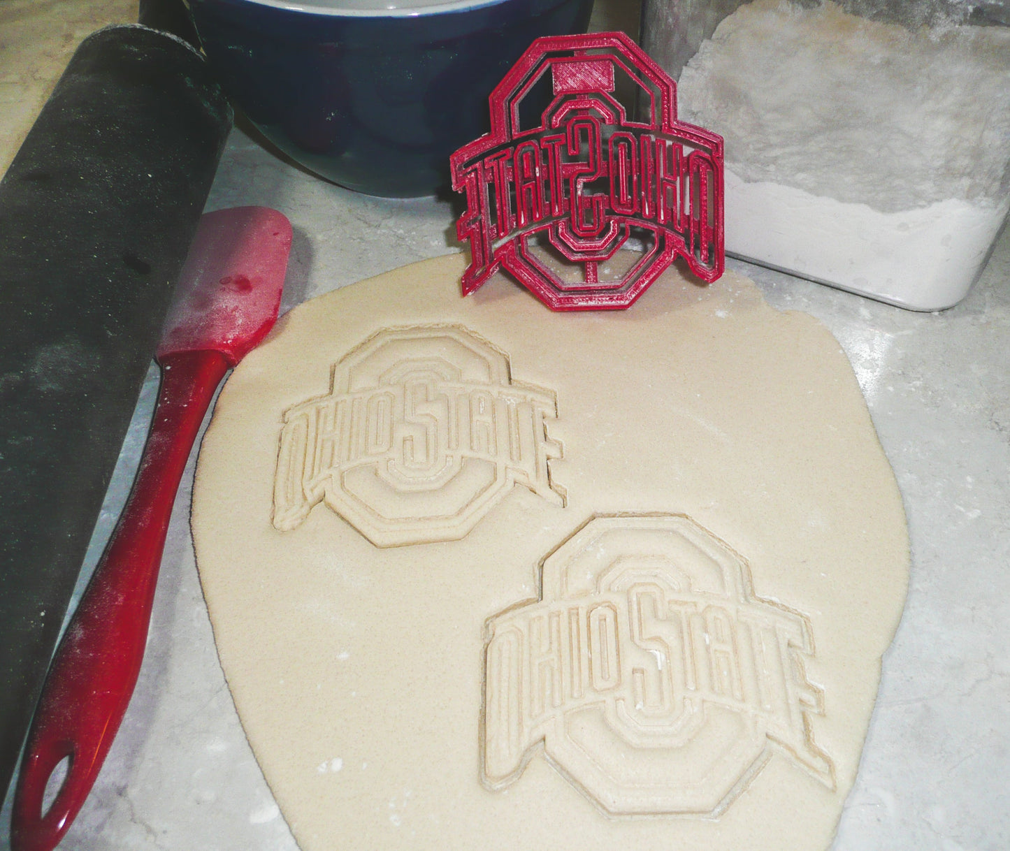 Ohio State Buckeyes Football Logo Cookie Cutter 3D Printed Made In USA PR925