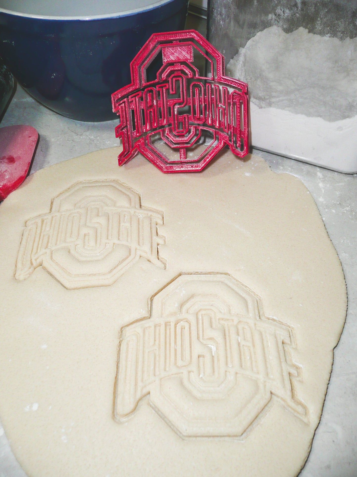 Ohio State Buckeyes Football Logo Cookie Cutter 3D Printed Made In USA PR925