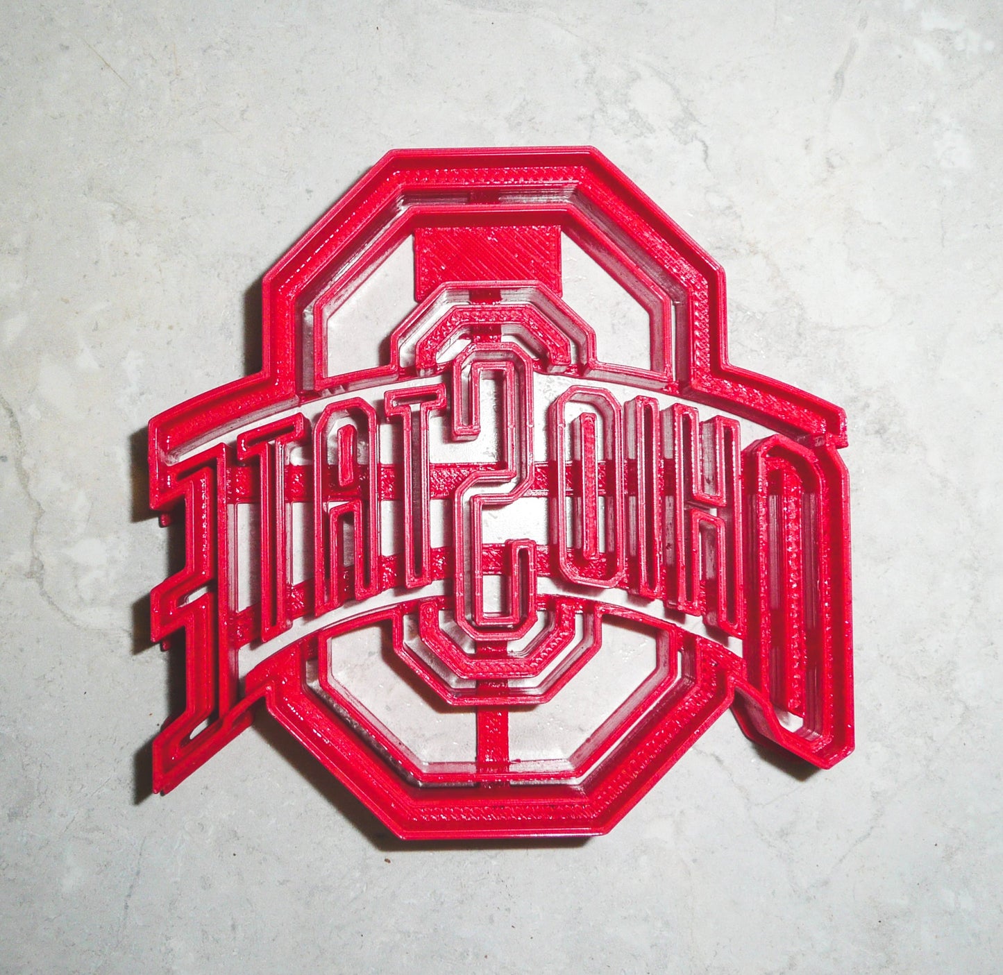 Ohio State Buckeyes Football Logo Cookie Cutter 3D Printed Made In USA PR925