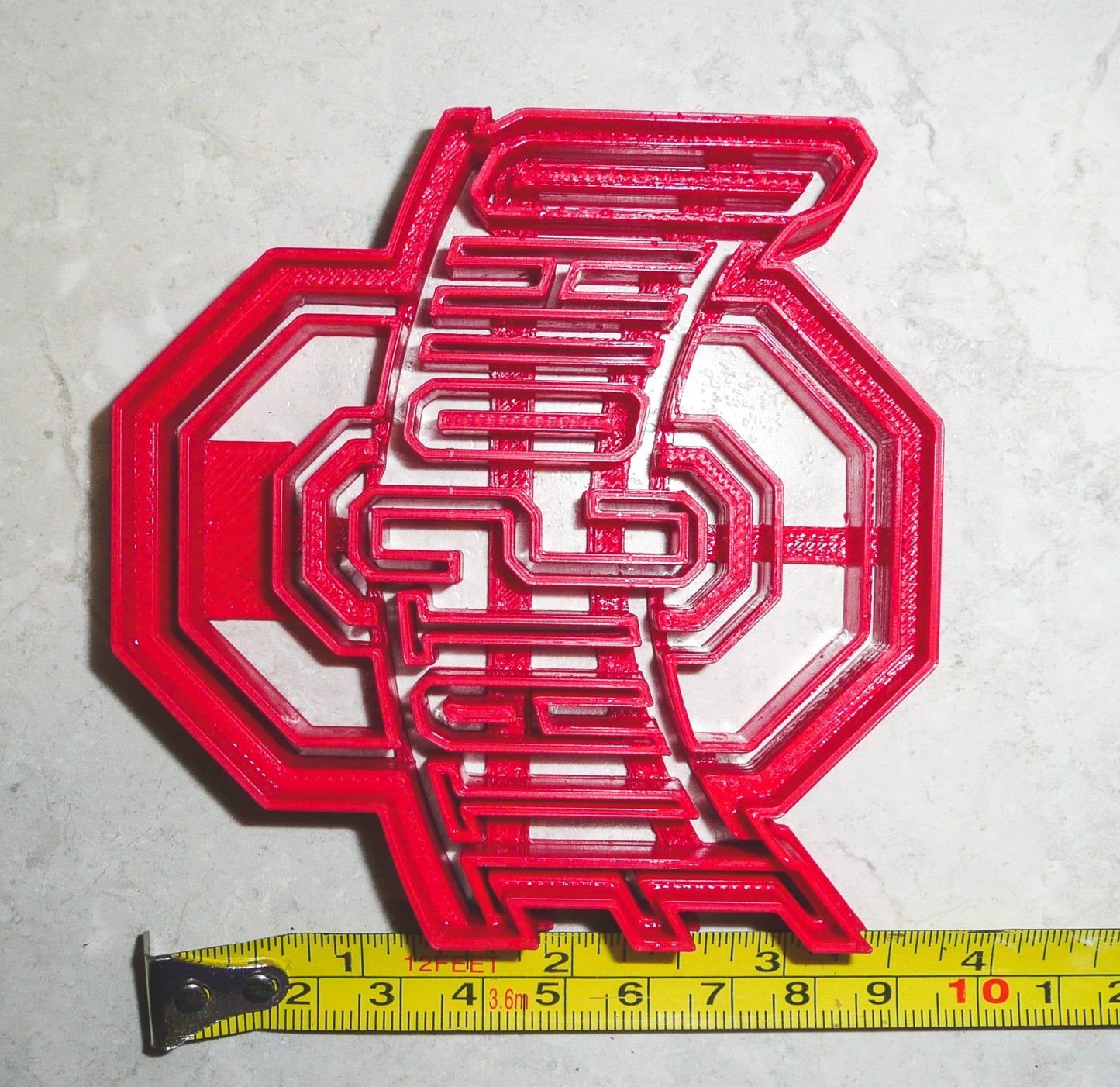 Ohio State Buckeyes Football Logo Cookie Cutter 3D Printed Made In USA PR925