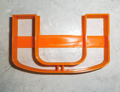 University Of Miami Hurricanes U Letter Football Cookie Cutter Made In USA PR926