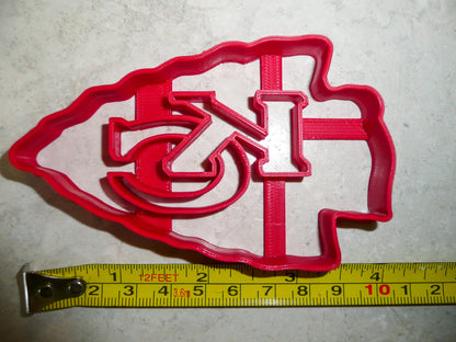 Kansas City Chiefs KC Football Cookie Cutter Made in USA PR975