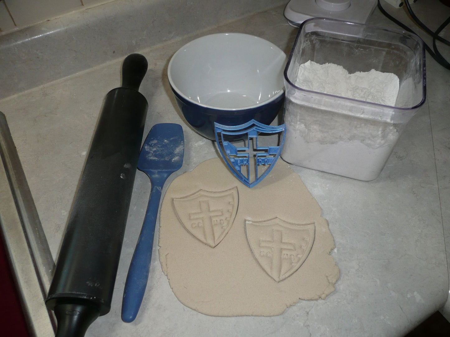 Covenant Christian High School Indiana Shield Cross Cookie Cutter USA PR2721