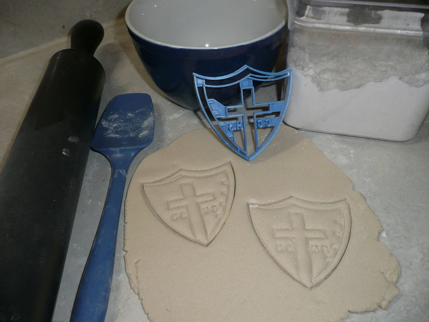 Covenant Christian High School Indiana Shield Cross Cookie Cutter USA PR2721