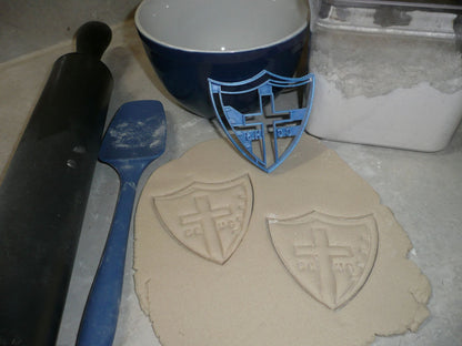 Covenant Christian High School Indiana Shield Cross Cookie Cutter USA PR2721