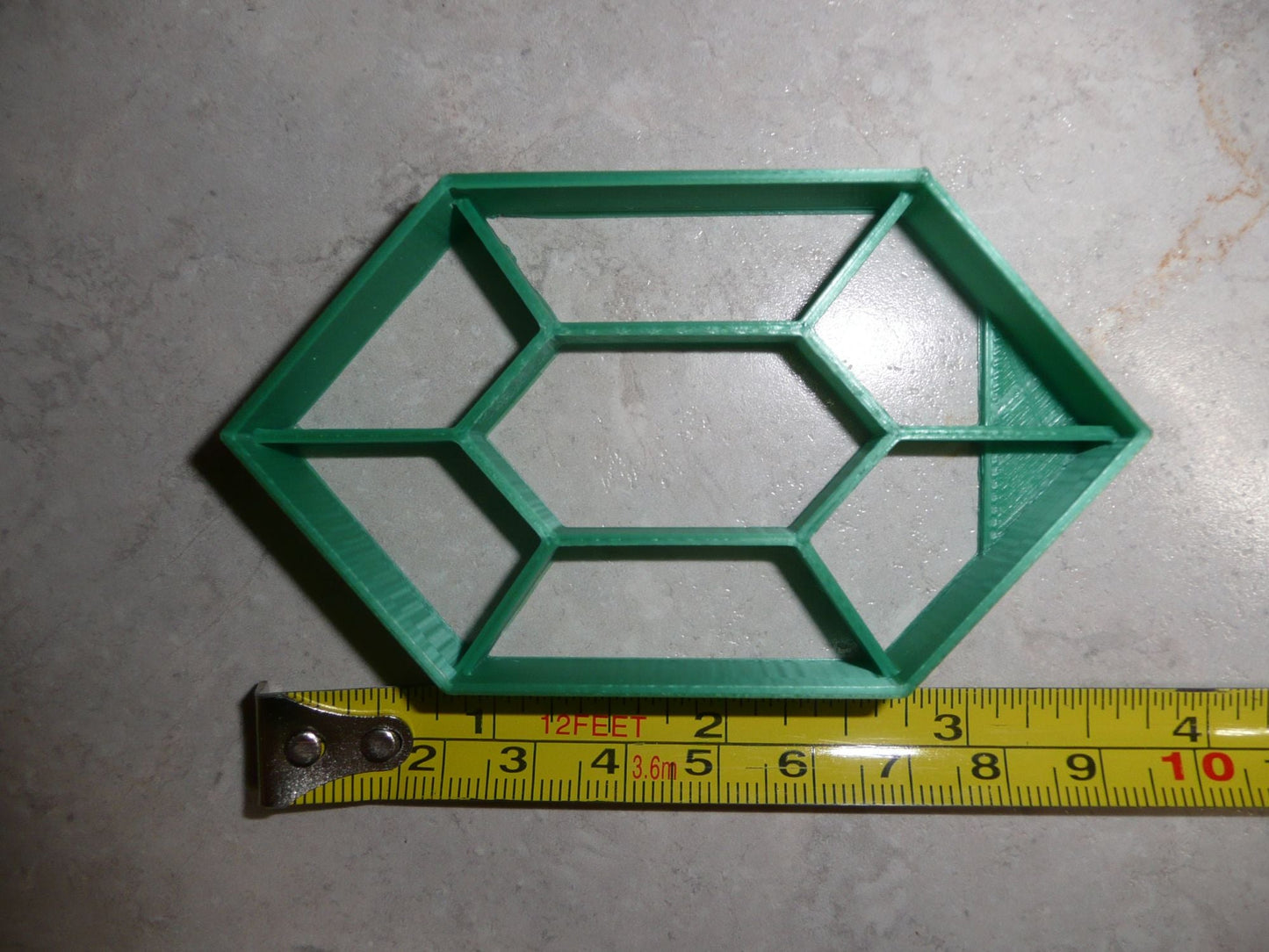 Rupee Zelda Themed Green Gemstone Gem Stone Cookie Cutter Made In USA PR2853