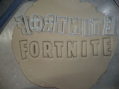 Fortnite Individual Letters 8 piece Video Game Cookie Cutter USA PR2847