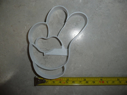 Mickey Mouse Glove Number 2 Second Birthday Cookie Cutter Made In USA PR2877