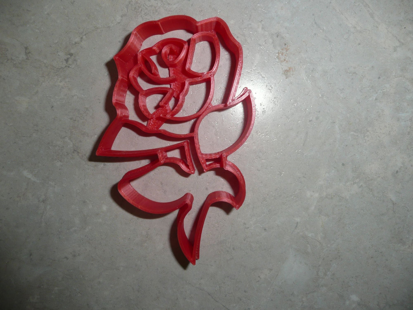 Rose With Stem Flower Plant Valentines Day Sweetheart Cookie Cutter USA PR2907