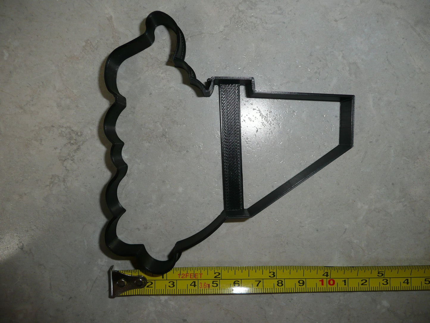 Number Four 4 Outline Fancy Word Birthday Anniversary Cookie Cutter USA PR3004