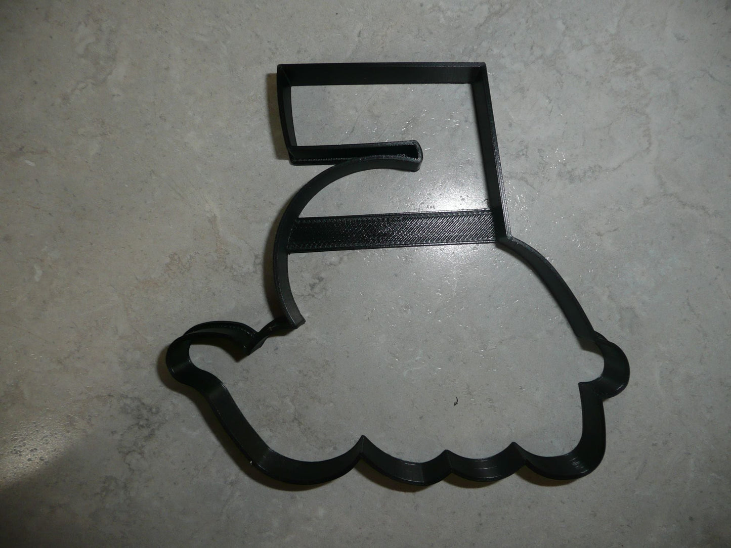 Number Five 5 Outline Fancy Word Birthday Anniversary Cookie Cutter USA PR3005