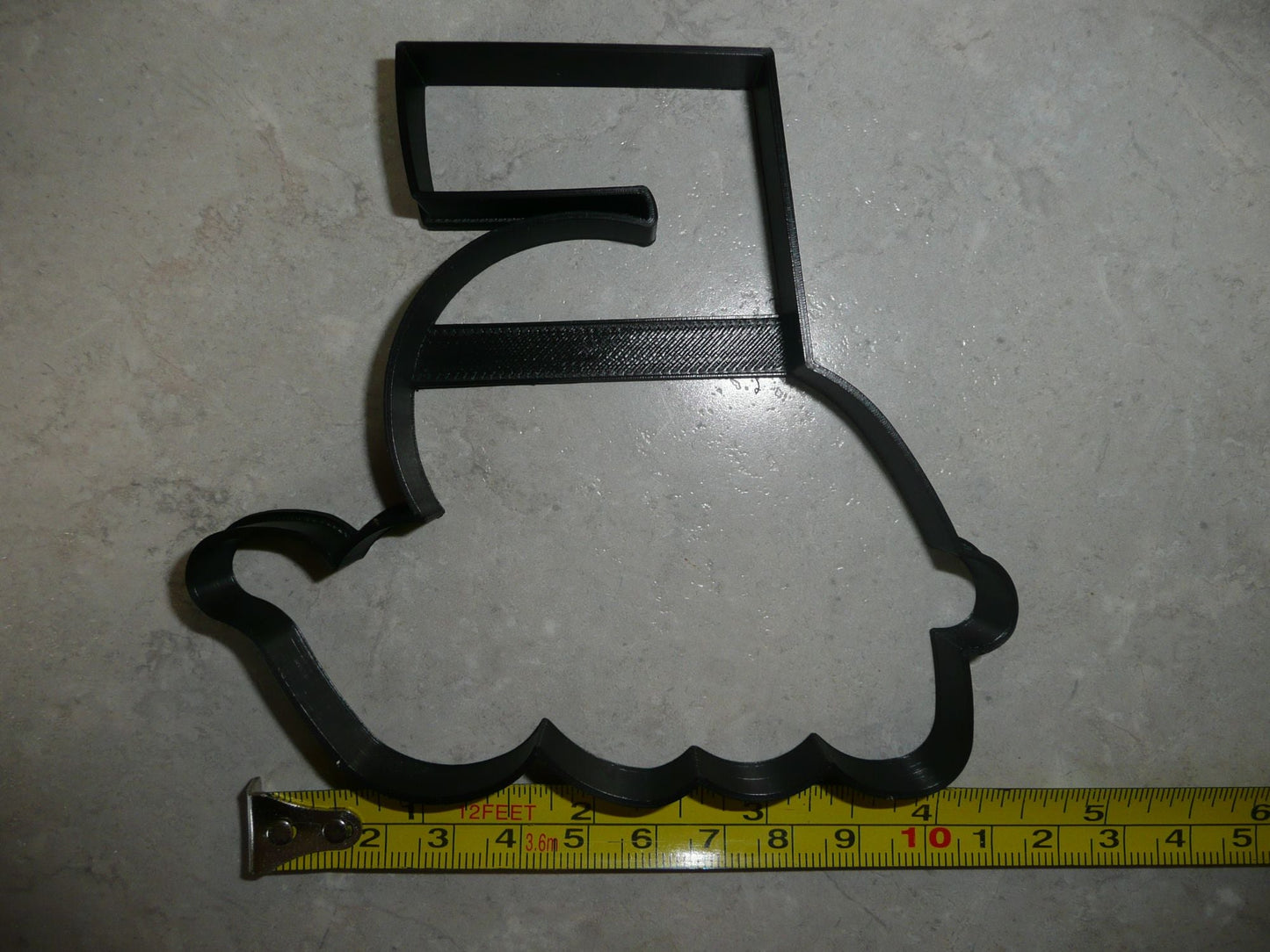 Number Five 5 Outline Fancy Word Birthday Anniversary Cookie Cutter USA PR3005