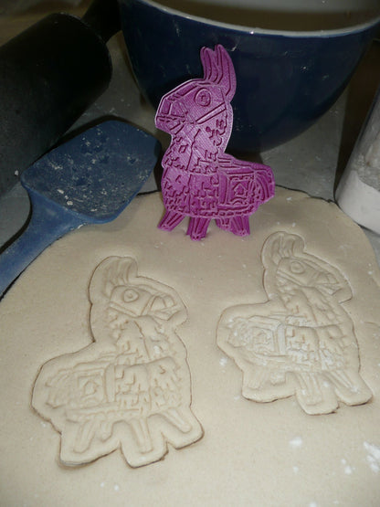 Llama Donkey Fortnite Video Game Cookie Stamp Embosser USA PR2846