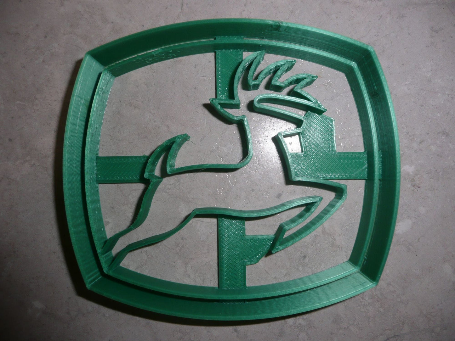 John Deere Logo Farm Tractor Heavy Equipment Cookie Cutter USA PR2990