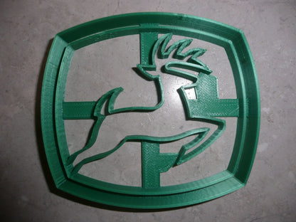 John Deere Logo Farm Tractor Heavy Equipment Cookie Cutter USA PR2990