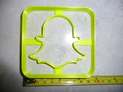 Snapchat Themed Photo Video Messaging App Cookie Cutter Made in USA PR2952