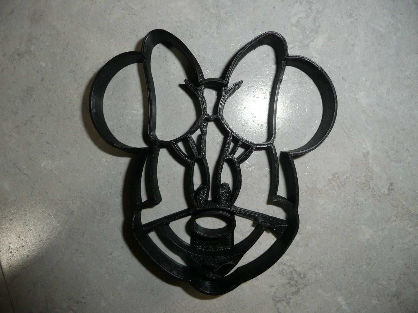 Minnie Mouse With Bow Detailed Face Cartoon Character Cookie Cutter USA PR3025