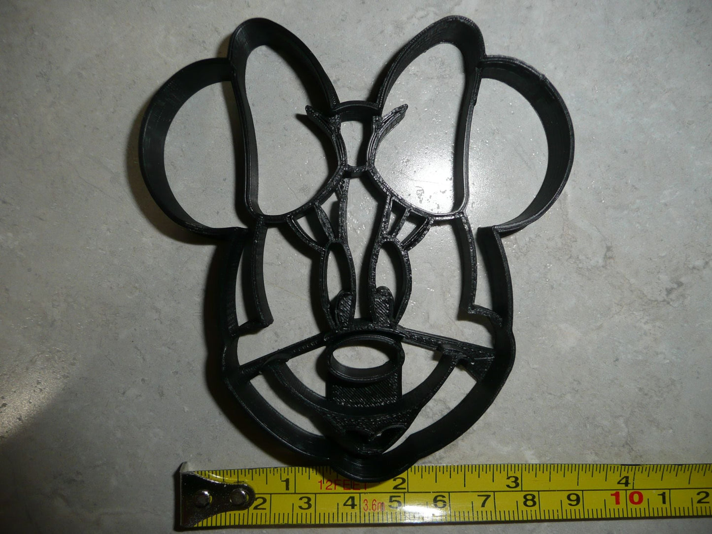 Minnie Mouse With Bow Detailed Face Cartoon Character Cookie Cutter USA PR3025