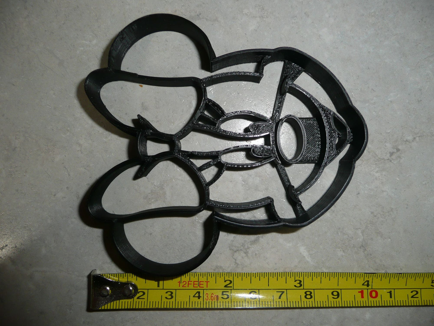 Minnie Mouse With Bow Detailed Face Cartoon Character Cookie Cutter USA PR3025