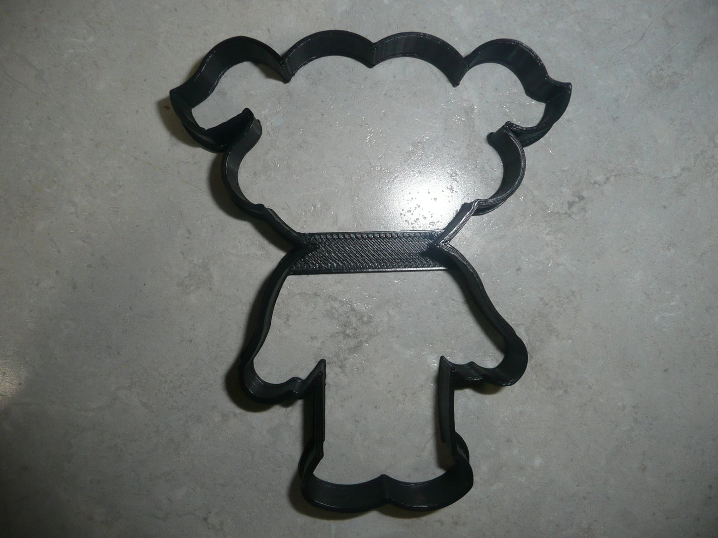Girl Skeleton Costume Trick Or Treat Halloween Outline Cookie Cutter USA PR3112