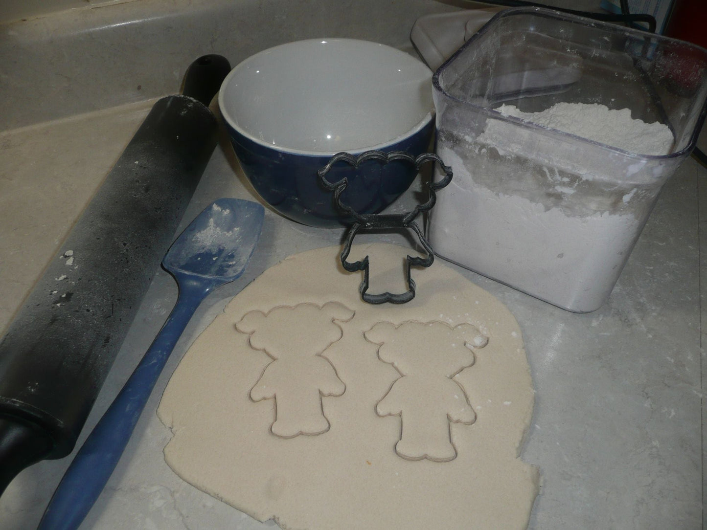 Girl Skeleton Costume Trick Or Treat Halloween Outline Cookie Cutter USA PR3112