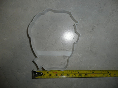 Mummy Face Outline Wrapped Monster Halloween Cookie Cutter USA PR3120