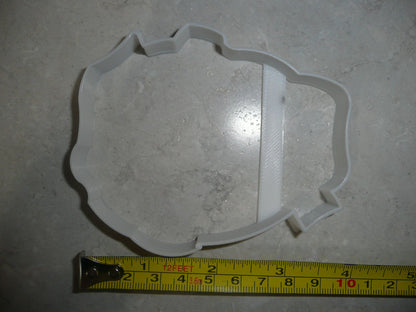 Mummy Face Outline Wrapped Monster Halloween Cookie Cutter USA PR3120