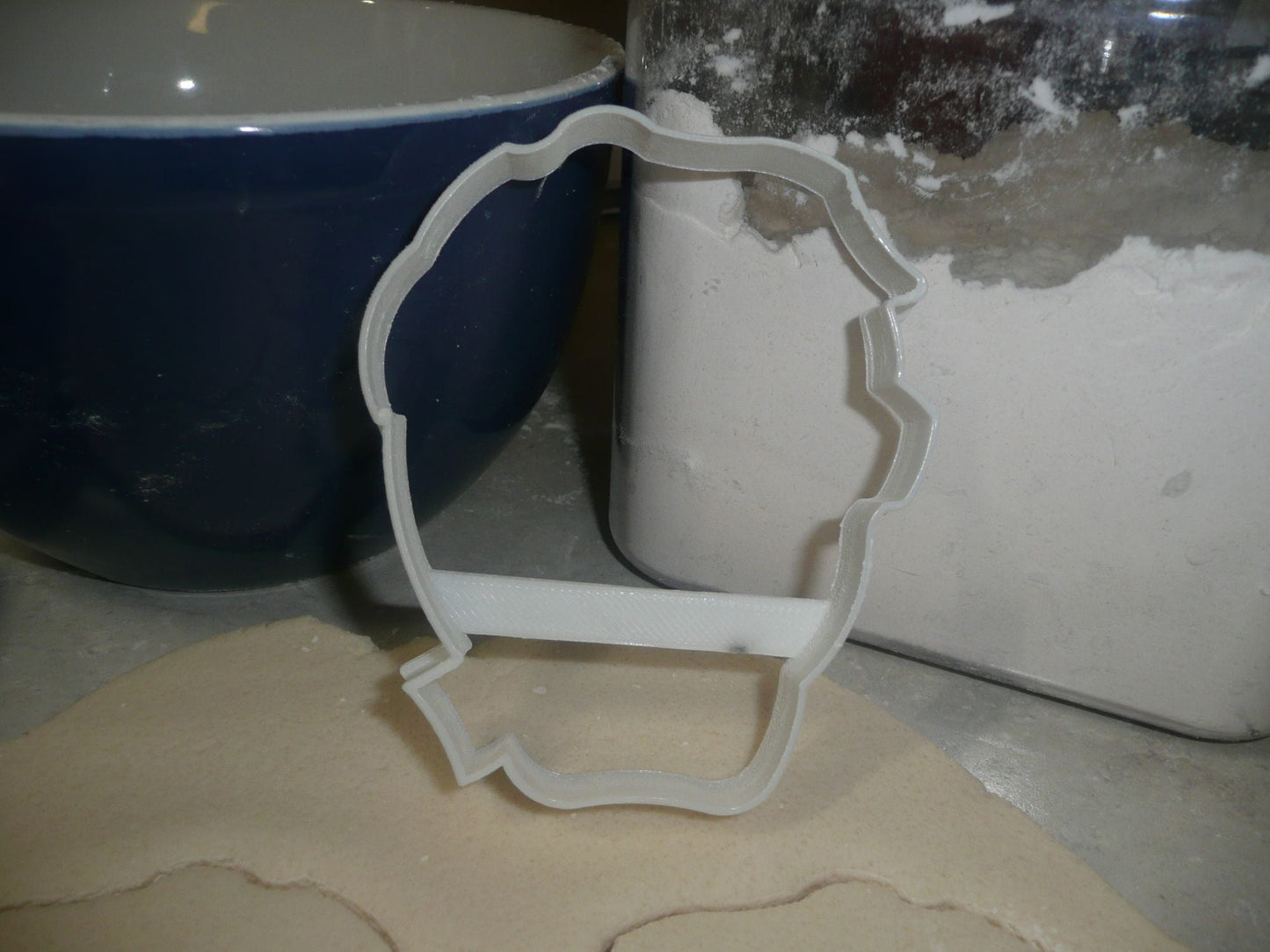 Mummy Face Outline Wrapped Monster Halloween Cookie Cutter USA PR3120