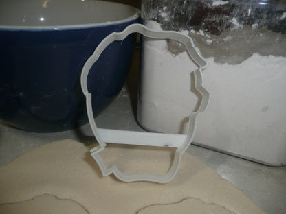 Mummy Face Outline Wrapped Monster Halloween Cookie Cutter USA PR3120