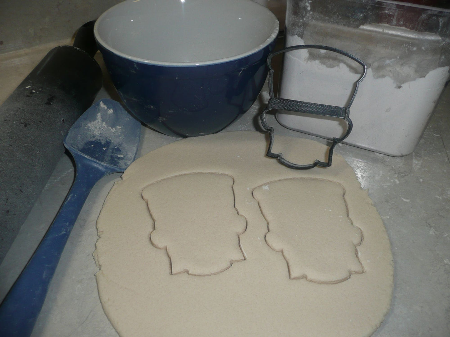 Frankenstein Face Outline Scary Monster Halloween Cookie Cutter USA PR3121