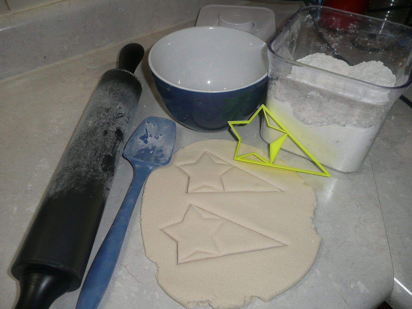 Star With Triangle Large Size Award Design Flag Cookie Cutter USA PR3046