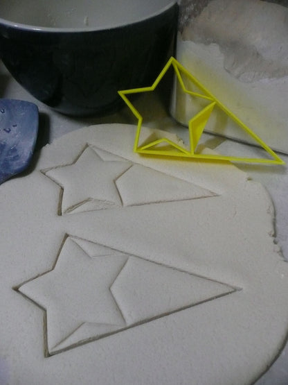 Star With Triangle Large Size Award Design Flag Cookie Cutter USA PR3046