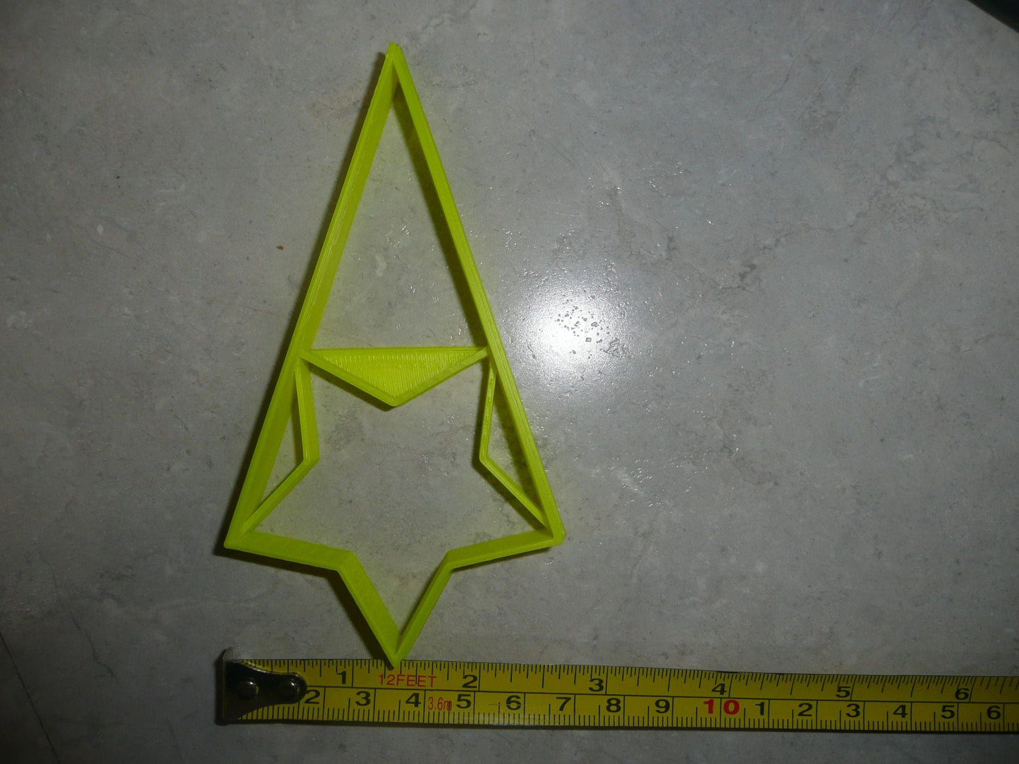 Star With Triangle Medium Size Award Design Flag Cookie Cutter USA PR3047