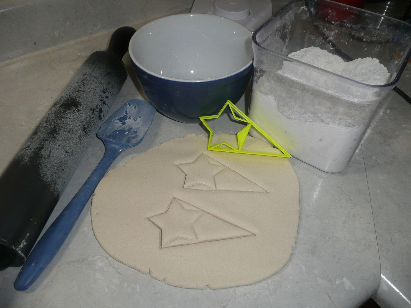 Star With Triangle Medium Size Award Design Flag Cookie Cutter USA PR3047