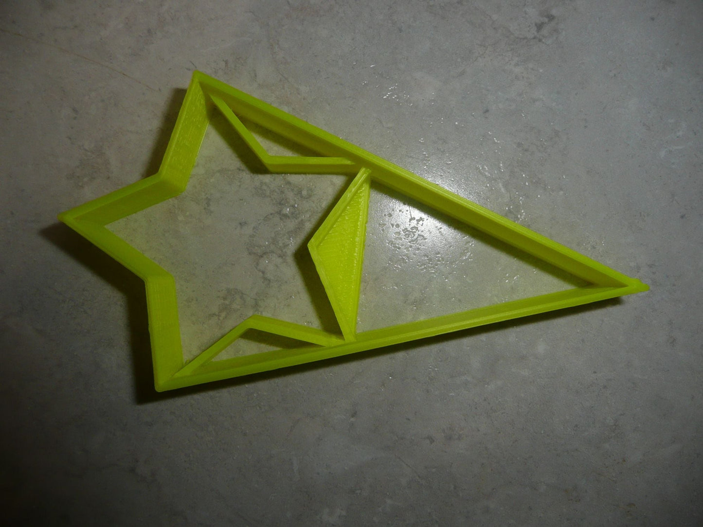 6x Star With Triangle Fondant Cutter Cupcake Topper 1.75 IN USA FD3048