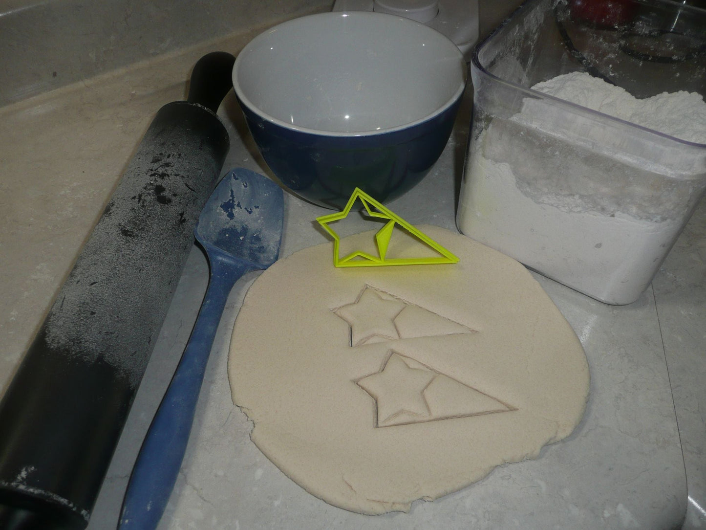 Star With Triangle Small Size Award Design Flag Cookie Cutter USA PR3048