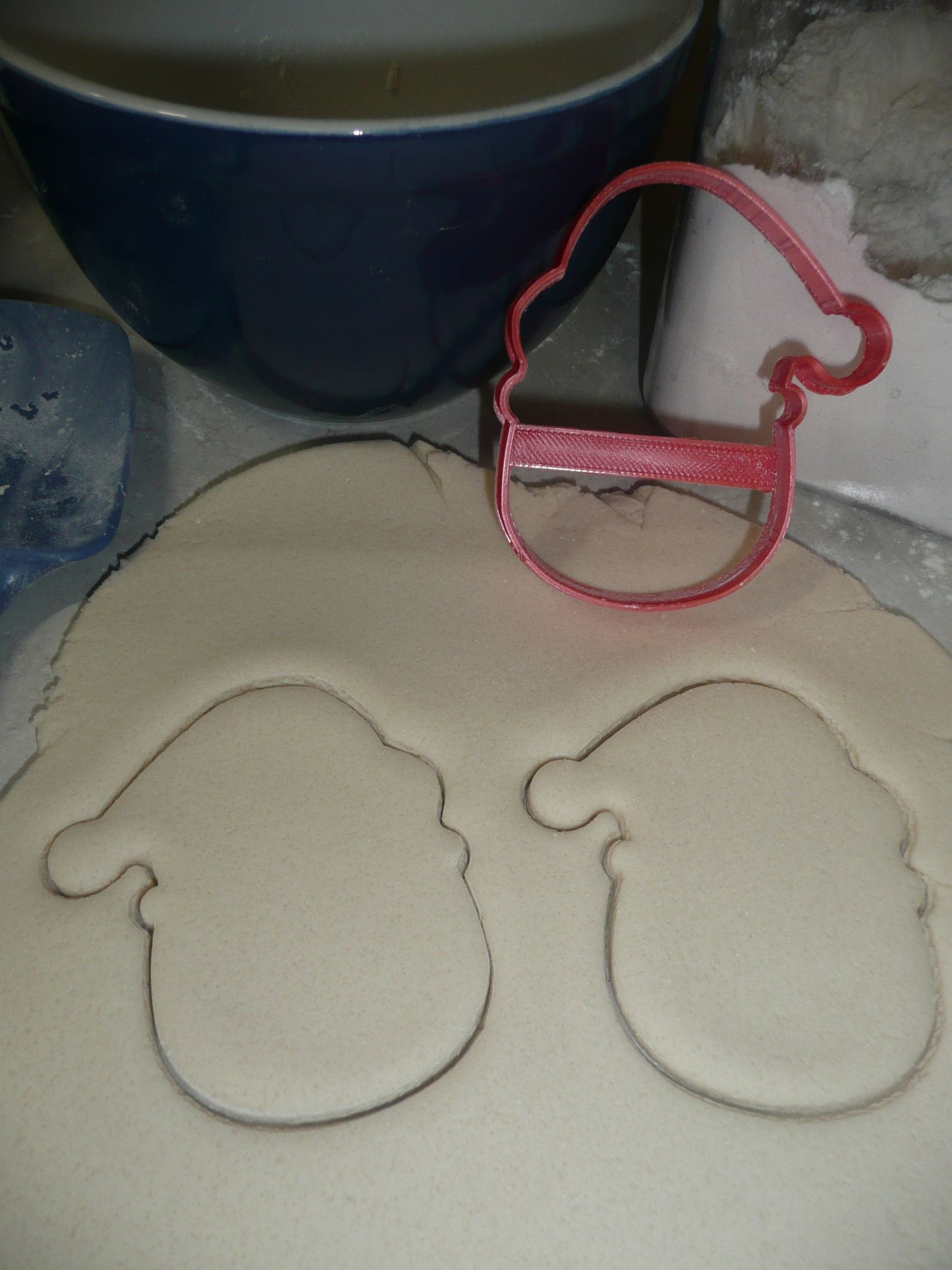 Santa Face Outline Rudolph Christmas Cartoon Cookie Cutter USA PR3051