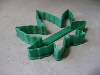 Cannabis Marijuana Hemp Fan Leaf 3.5 Inch Outline Cookie Cutter USA PR3041