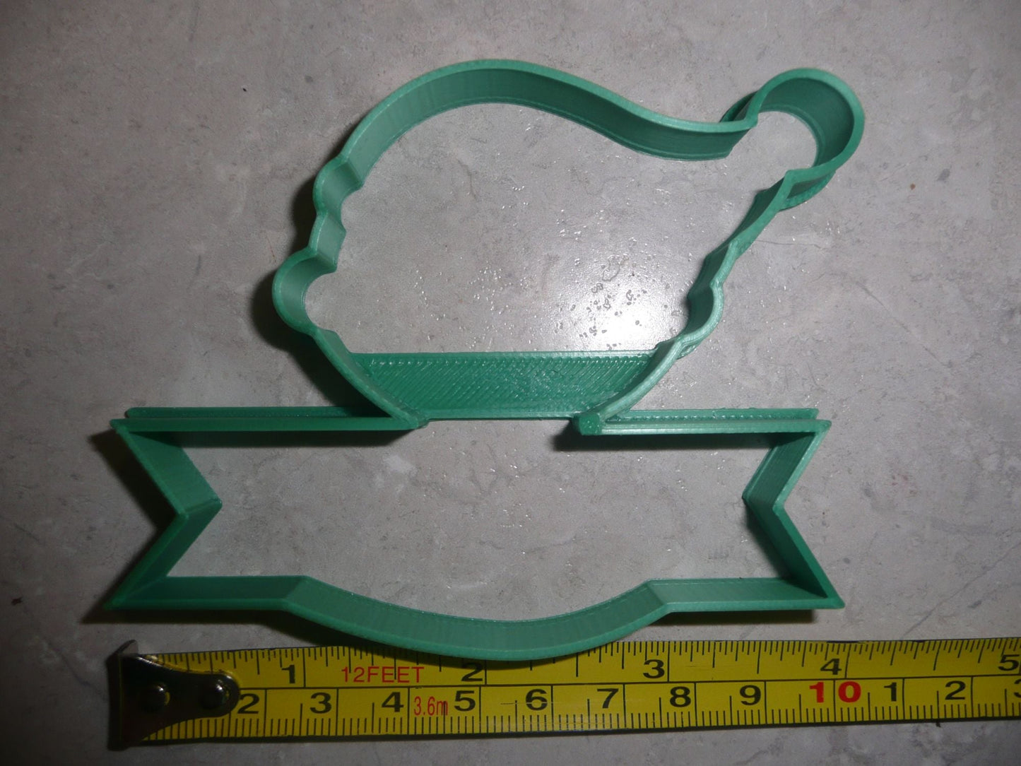 Elf Face Outline With Banner Santa Helper Christmas Cookie Cutter USA PR3033